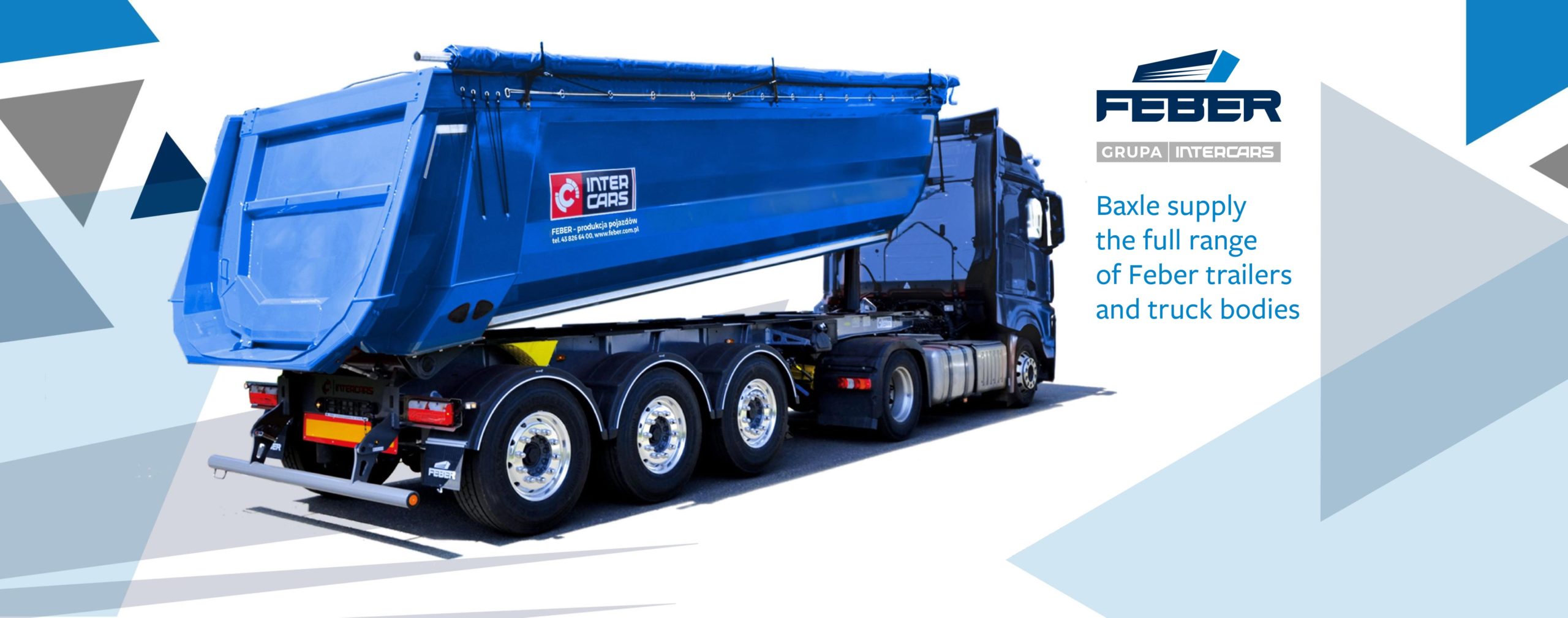 Feber semi-trailers for aggregate transportation at Baxle